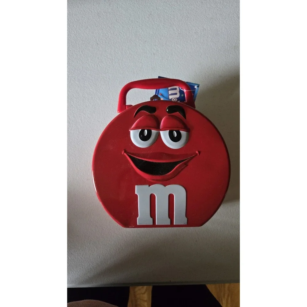 NWT RED M&M Metal Tin Candy Lunch‎ Box 2002 by Mars, Inc. Vintage SEALED!!